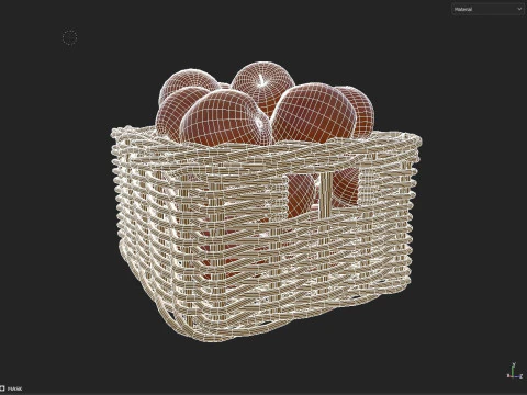Apple Basket 3D Model
