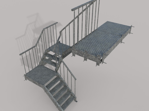 Factory Ladder 3D 模型