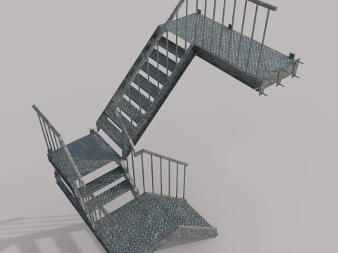 Factory Ladder 3D Model