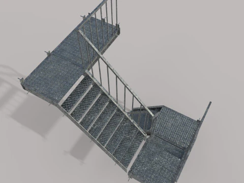 Factory Ladder 3D Model
