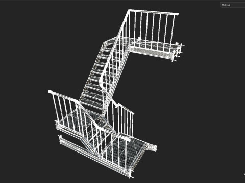 Factory Ladder 3D Модель