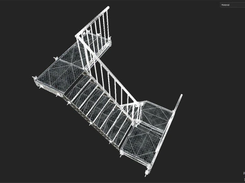 Factory Ladder 3D Model