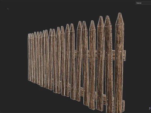 बाड़ 3D मॉडल