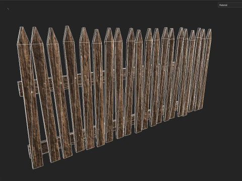 बाड़ 3D मॉडल