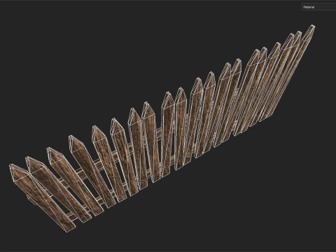 बाड़ 3D मॉडल