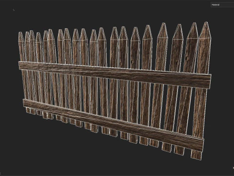 बाड़ 3D मॉडल