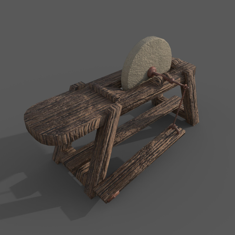 Grindstone Model 3D .c4d .max .obj .3ds .fbx .stl .blend 