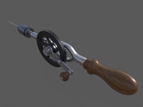 Hand drill Model 3D