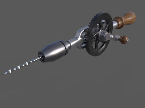 Hand drill Model 3D