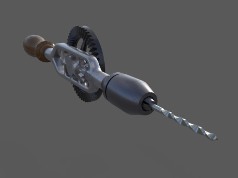 Hand drill Model 3D