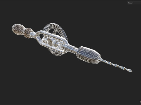 Hand drill Model 3D