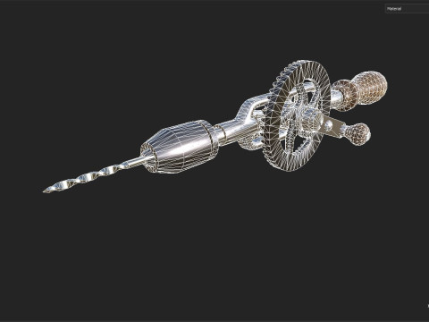 Hand drill Model 3D