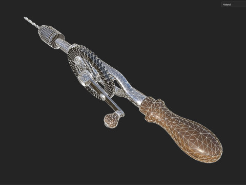 Hand drill Model 3D