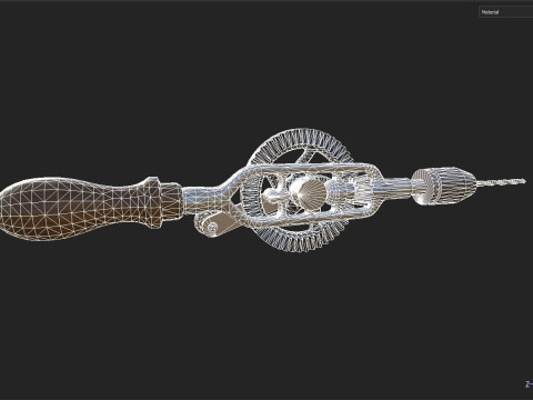 Hand drill Model 3D