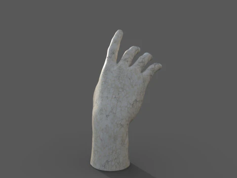 Escultura de m&atilde;o Modelo 3D