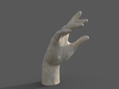 Escultura de m&atilde;o Modelo 3D