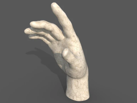 Escultura de m&atilde;o Modelo 3D