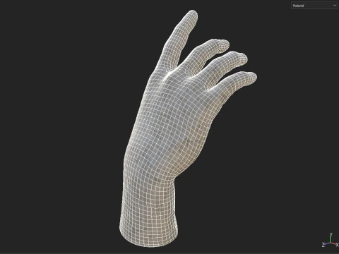 Escultura de m&atilde;o Modelo 3D