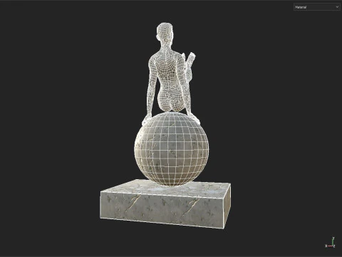Sculpture woman 3D Model