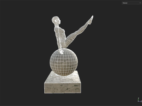 Sculpture woman Modello 3D