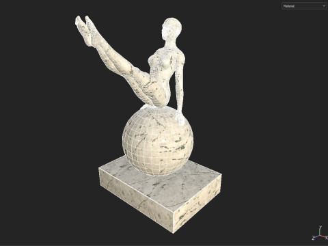 Sculpture woman Modello 3D
