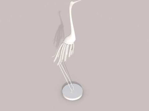 Stork statue 3D-Modell