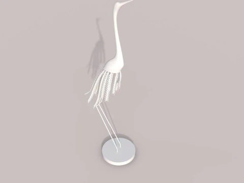 Stork statue 3D Model