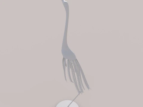 Stork statue 3D Model