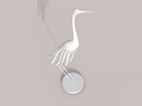 Stork statue 3D-Modell