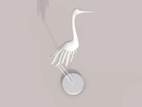 Stork statue 3D Model