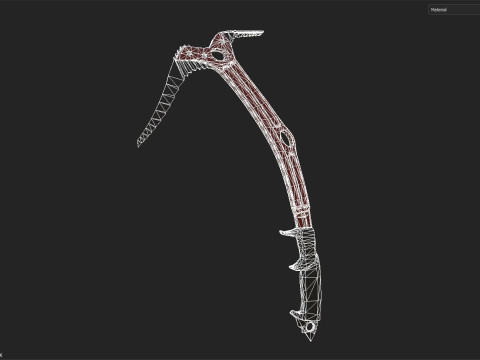 Ice axe Model 3D