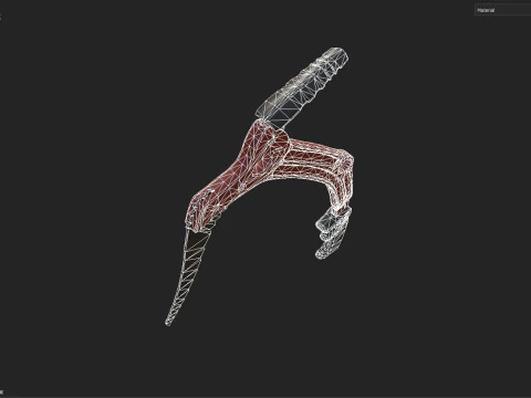 Ice axe 3D Model