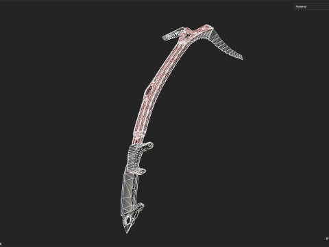Ice axe Model 3D