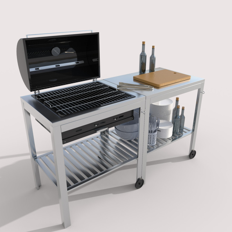 Charcoal grill IKEA 3D Model .c4d .max .obj .3ds .fbx .stl .blend 