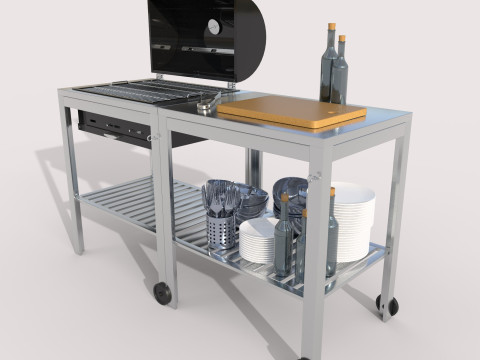 Charcoal grill IKEA 3D Model