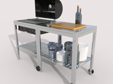 Charcoal grill IKEA 3D Model