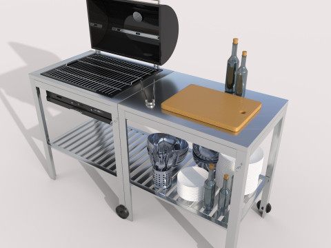 Charcoal grill IKEA 3D Model