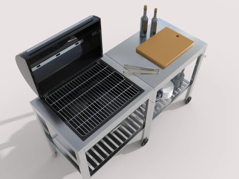 Charcoal grill IKEA 3D Model