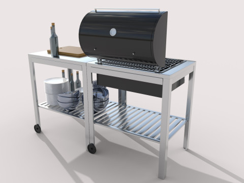 Charcoal grill IKEA 3D Model