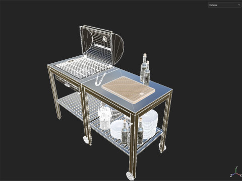 Charcoal grill IKEA 3D Model