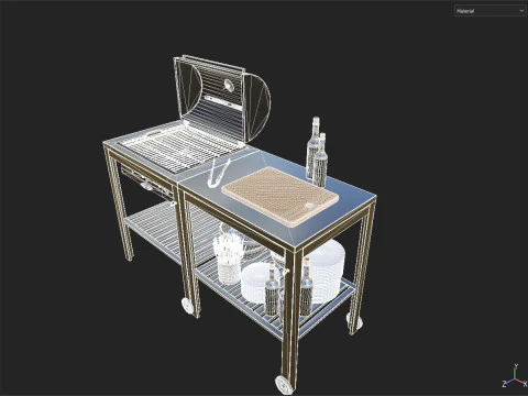 Charcoal grill IKEA 3D Model