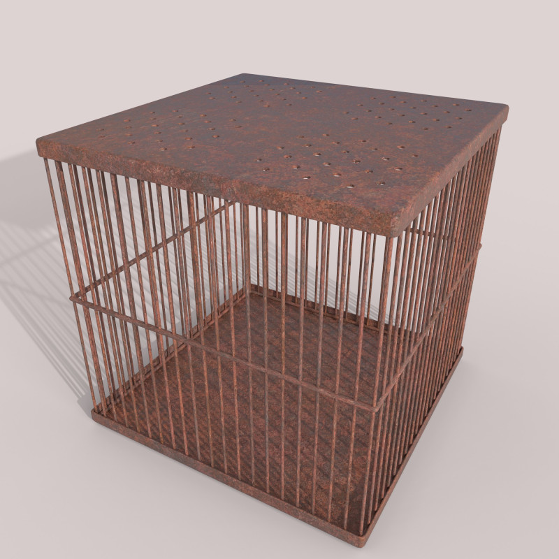 Cage Modèle 3D .c4d .max .obj .3ds .fbx .stl .blend 