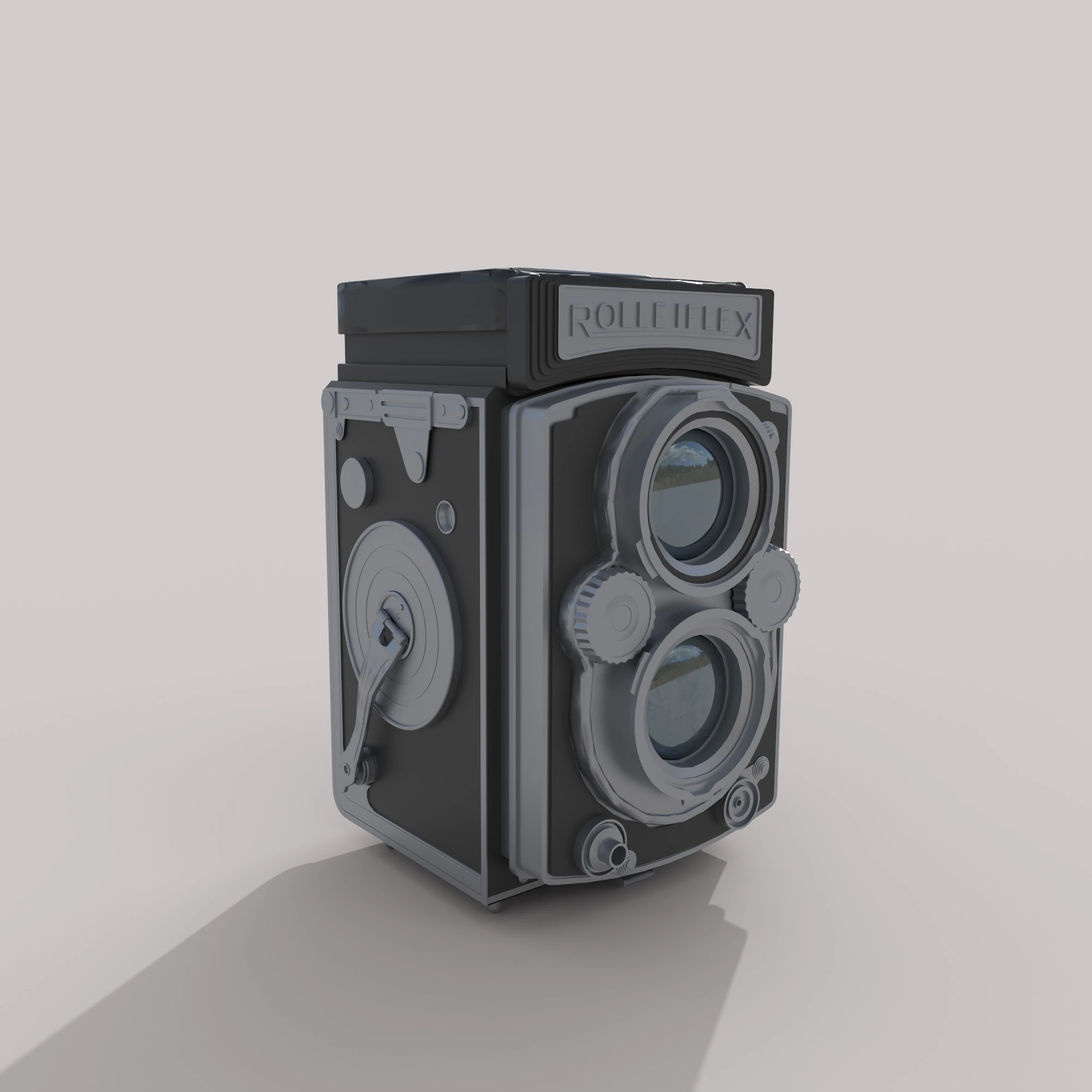 Vintage Camera 3D Model .c4d .max .obj .3ds .fbx .stl .blend 