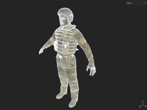Military clothing 3D Model