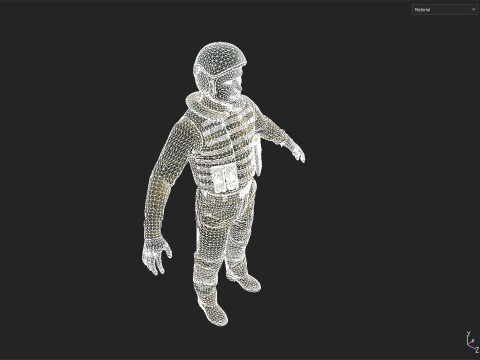 Military clothing 3Dモデル