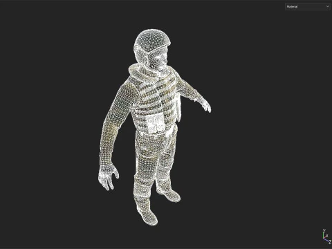 Military clothing 3D Model