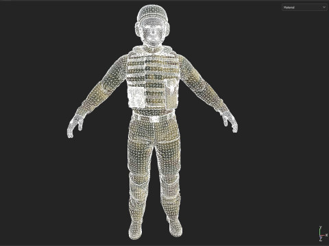 Military clothing 3Dモデル