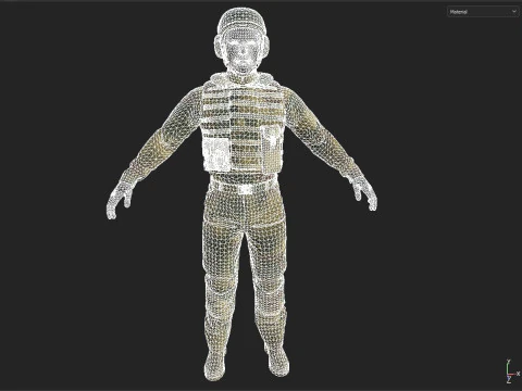 Military clothing 3D Model
