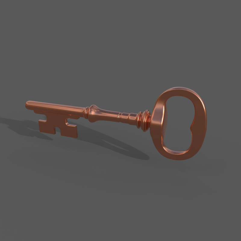Key 3D Model .c4d .max .obj .3ds .fbx .stl .blend 