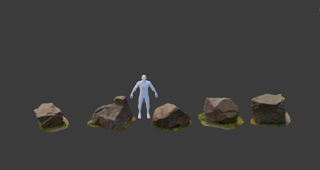 city rocks set stone collection scan pbr Modelo 3D .c4d .max .obj .3ds .fbx .stl .blend 